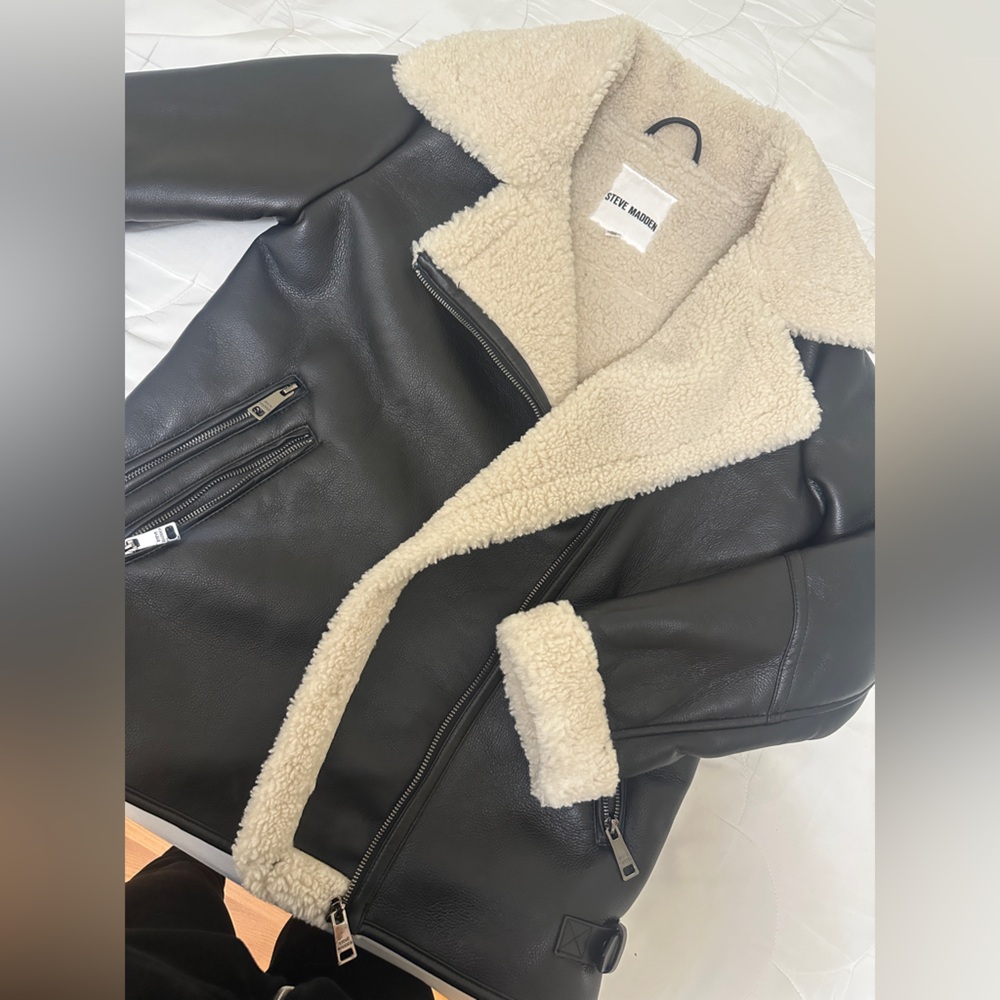 Steve Madden Black and Cream Jacket